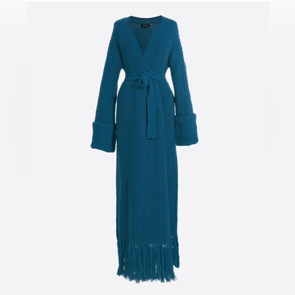 Brand New Hanifa Miya Cardigan in Denim Blue